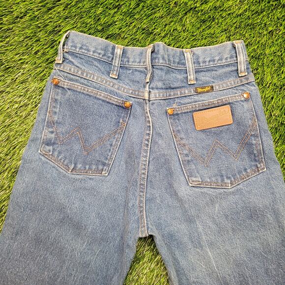 Vintage 80s Wrangler 936DEN Jeans Mens 31x32 Made in USA High Waisted Cowboy - Picture 7 of 8